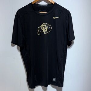 Nike Pro combat hyper cool university of Colorado black shirt size large fitted